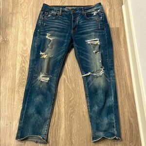 American Eagle Outfitters - Distressed Tomgirl Jeans